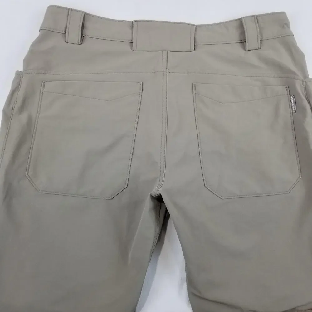 Duluth Trading Co Flexpedition Pants Mens 36x31 Beige Nylon Relaxed Fit Workwear